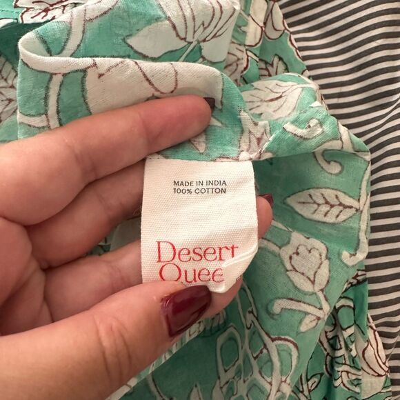 DESERT QUEEN Floral Tassel Boho Blouse NWT 36/S (US 4) - Picture 5 of 5